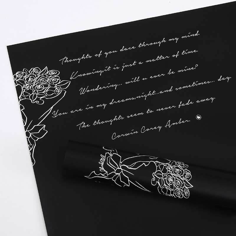 French Romantic Bouquet Wrapping Paper