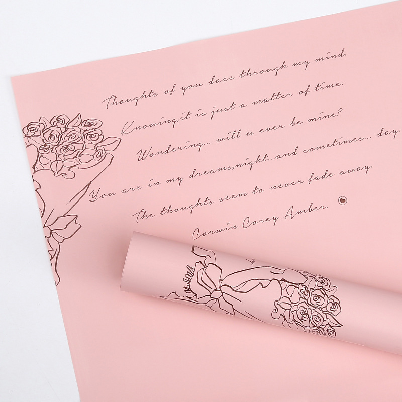French Romantic Bouquet Wrapping Paper