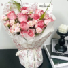 Wrapping paper covered in flowers