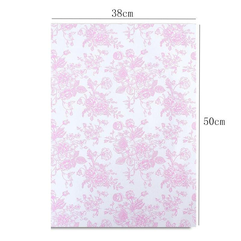 Wrapping paper covered in flowers