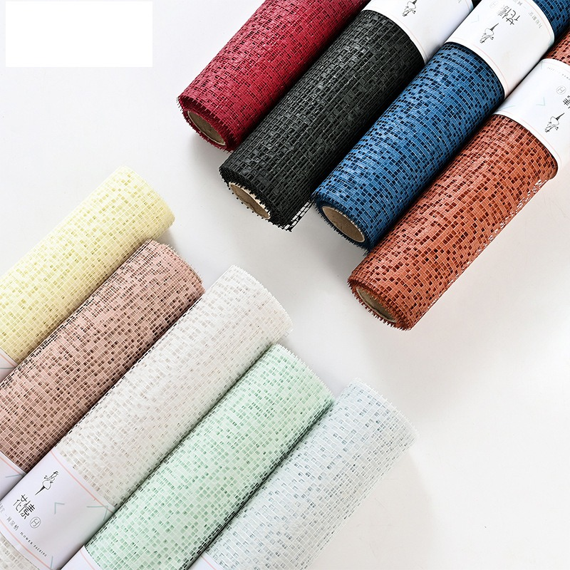 Korean-Style Floral Packaging: Jacquard Mesh Bouquet Wrap