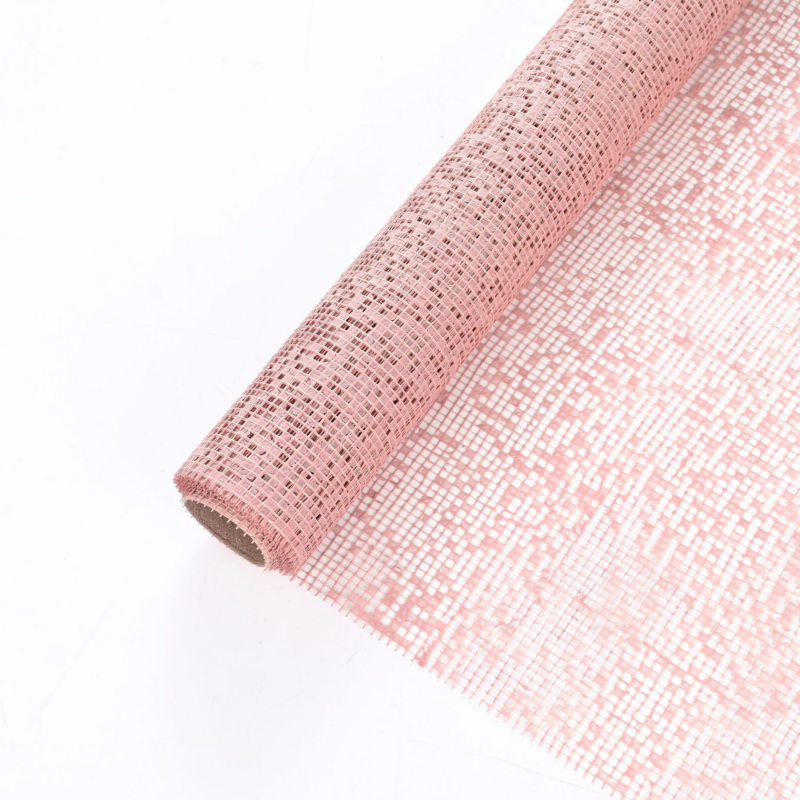 Korean-Style Floral Packaging: Jacquard Mesh Bouquet Wrap