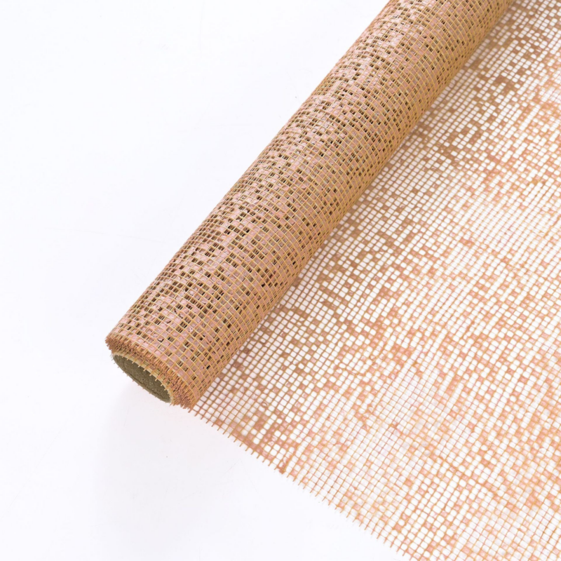 Korean-Style Floral Packaging: Jacquard Mesh Bouquet Wrap
