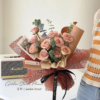 Korean-Style Floral Packaging: Jacquard Mesh Bouquet Wrap