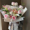 Korean-Style Floral Packaging: Jacquard Mesh Bouquet Wrap