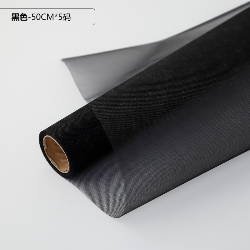 Korean-Style "Morning Mist" Soft-Glow Sheer Fabric (Matte Finish) — Fine Mesh Lining Fabric