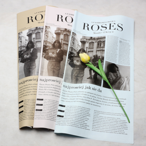 New Fashion Weekly Series: Floral Wrapping Paper — "Modern Girl" English Newspaper Style