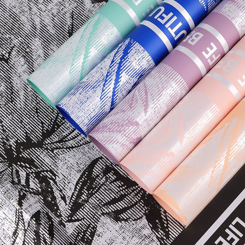 Star Map Print Waterproof English-Text Floral Wrapping Paper