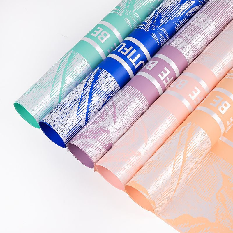 Star Map Print Waterproof English-Text Floral Wrapping Paper
