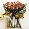 Striped Floral Wrapping Paper