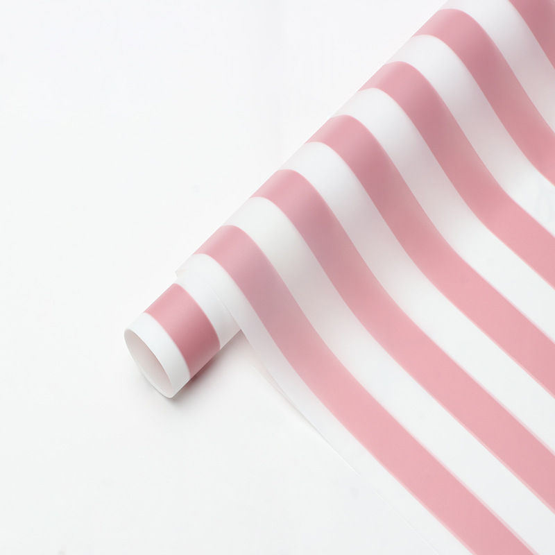 Striped Floral Wrapping Paper