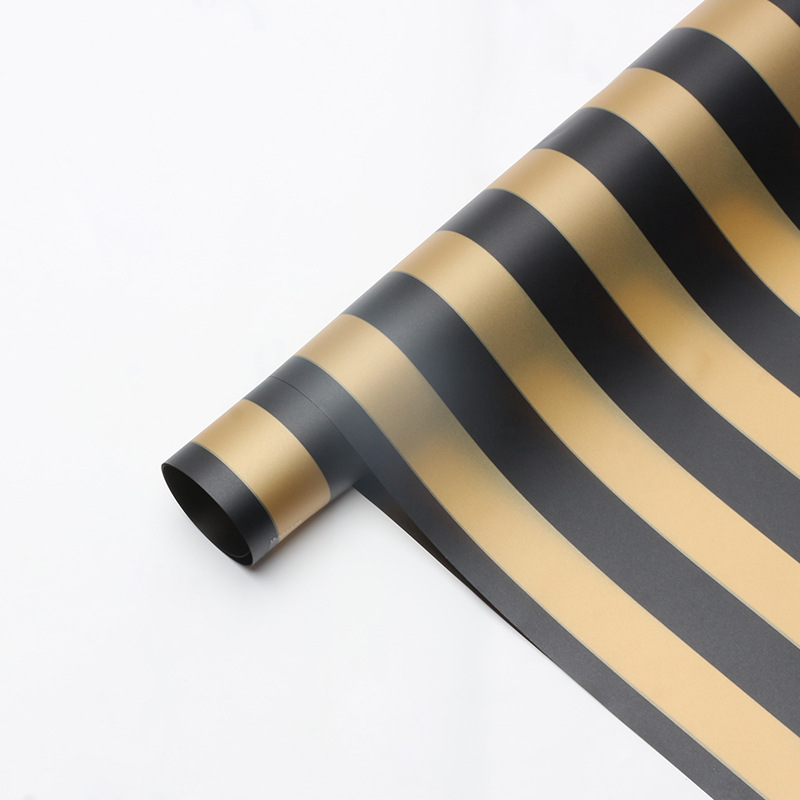 Striped Floral Wrapping Paper