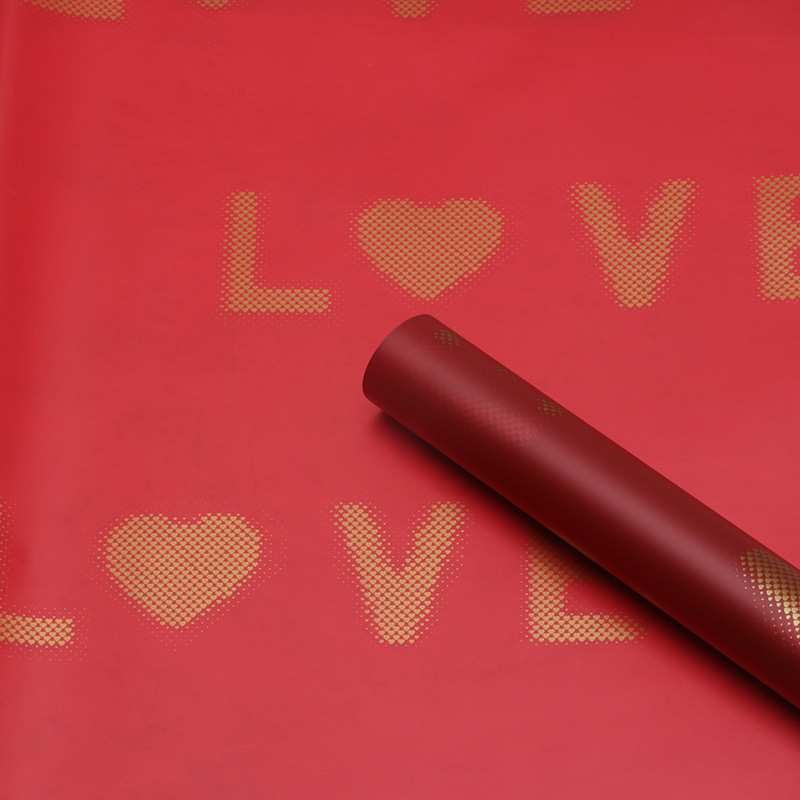 LOVE Floral Wrapping Paper