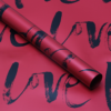 "LOVE" Floral Wrapping Paper — Plastic Film Flower Packaging