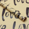 "LOVE" Floral Wrapping Paper — Plastic Film Flower Packaging