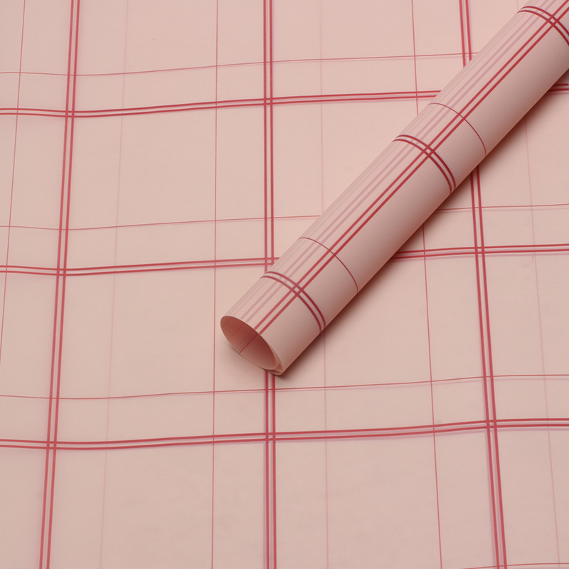 Minimalist Grid Bouquet Wrapping Paper
