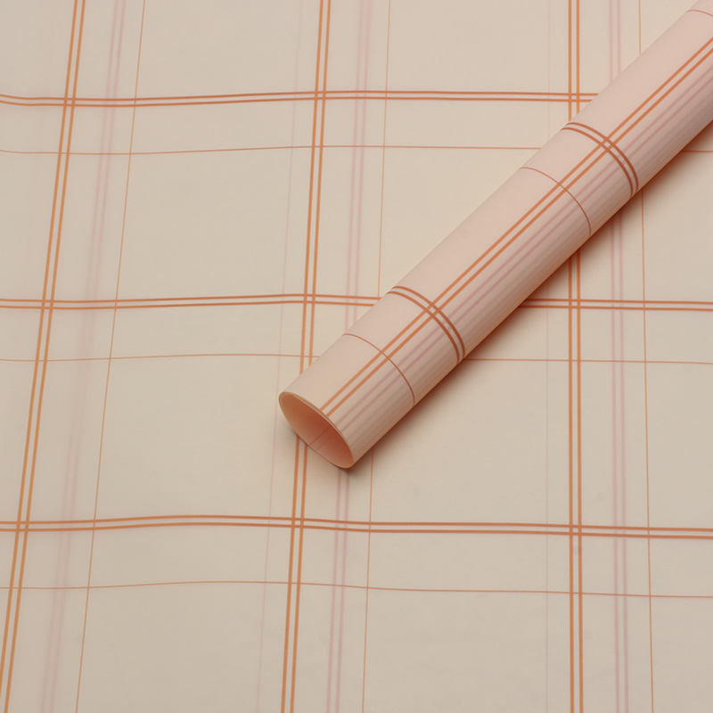 Minimalist Grid Bouquet Wrapping Paper