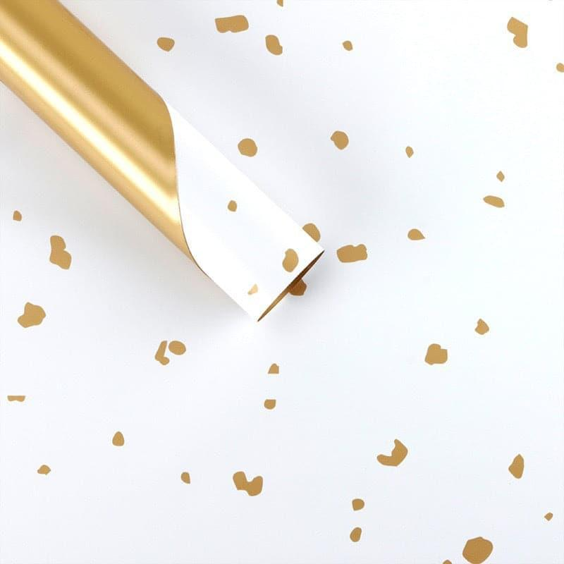 Floating Gold Foil Floral Wrapping Paper