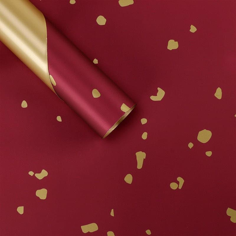 Floating Gold Foil Floral Wrapping Paper