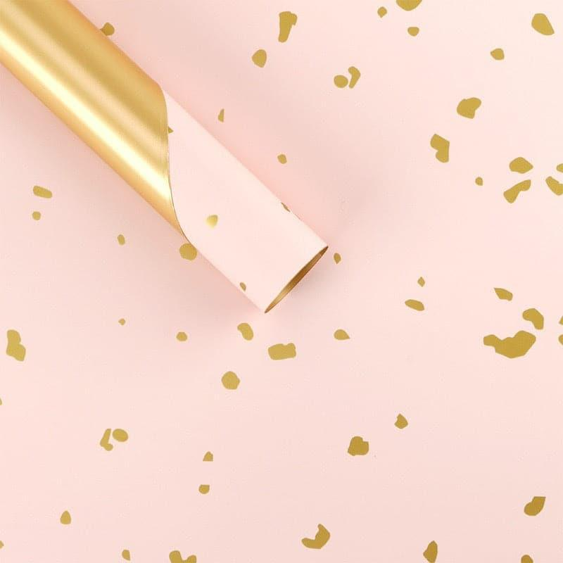 Floating Gold Foil Floral Wrapping Paper