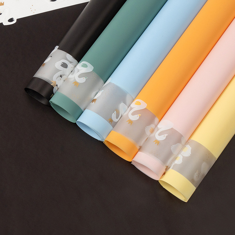 Swan Princess Floral Wrapping Paper