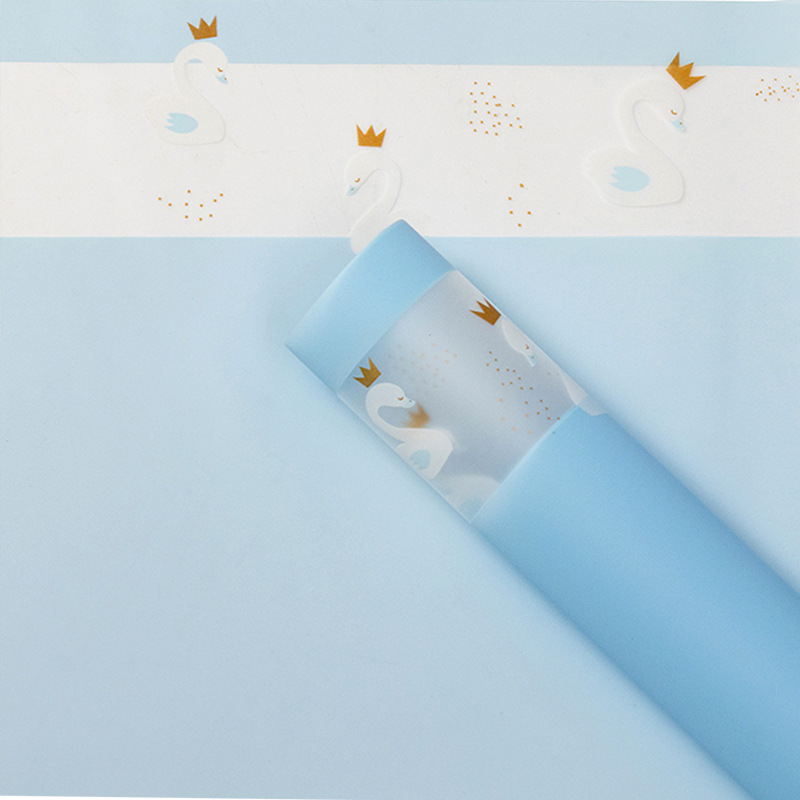 Swan Princess Floral Wrapping Paper