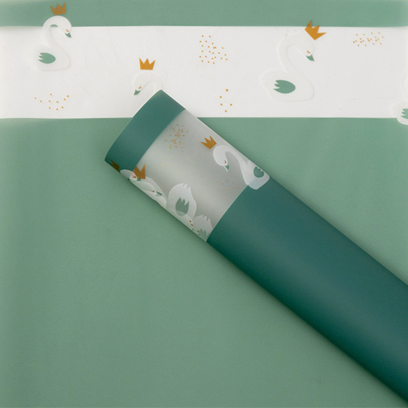 Swan Princess Floral Wrapping Paper