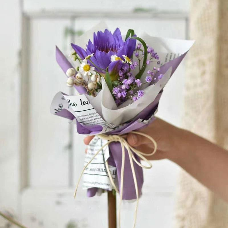 Poetic England Floral Wrapping Paper