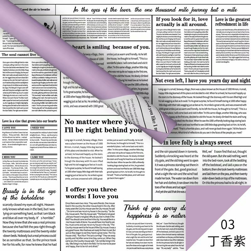 Poetic England Floral Wrapping Paper
