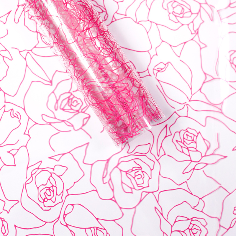 Rose-Patterned Wrapping Paper