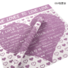 "Love Declaration" Floral Wrapping Paper (Pearlescent Film)