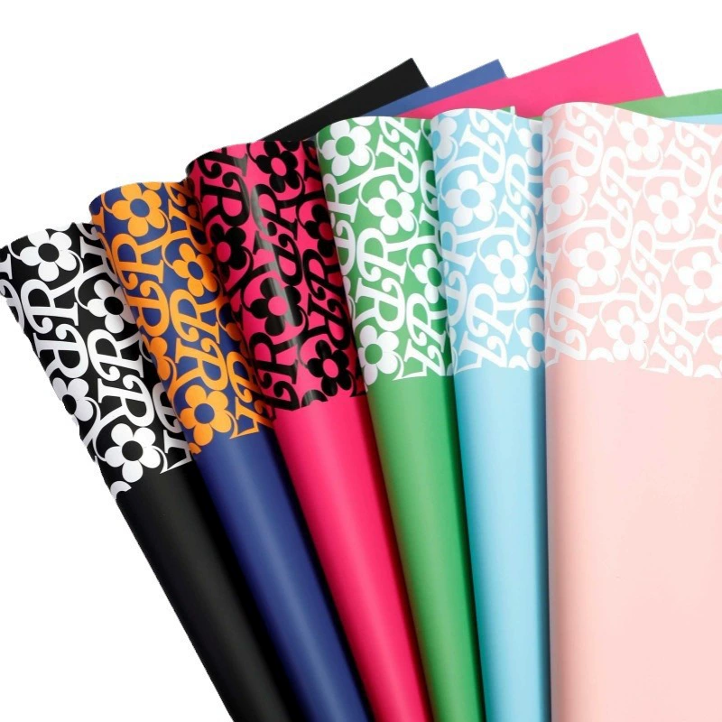 Floral-Bordered Wrapping Paper — 20 Sheets
