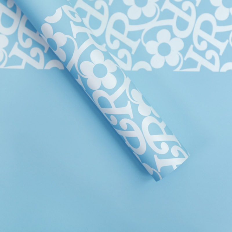 Floral-Bordered Wrapping Paper — 20 Sheets