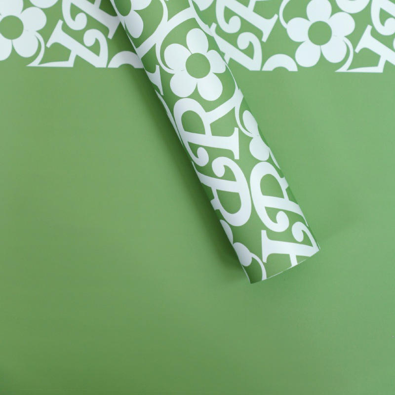 Floral-Bordered Wrapping Paper — 20 Sheets