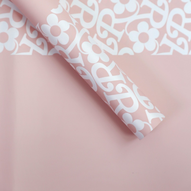 Floral-Bordered Wrapping Paper — 20 Sheets