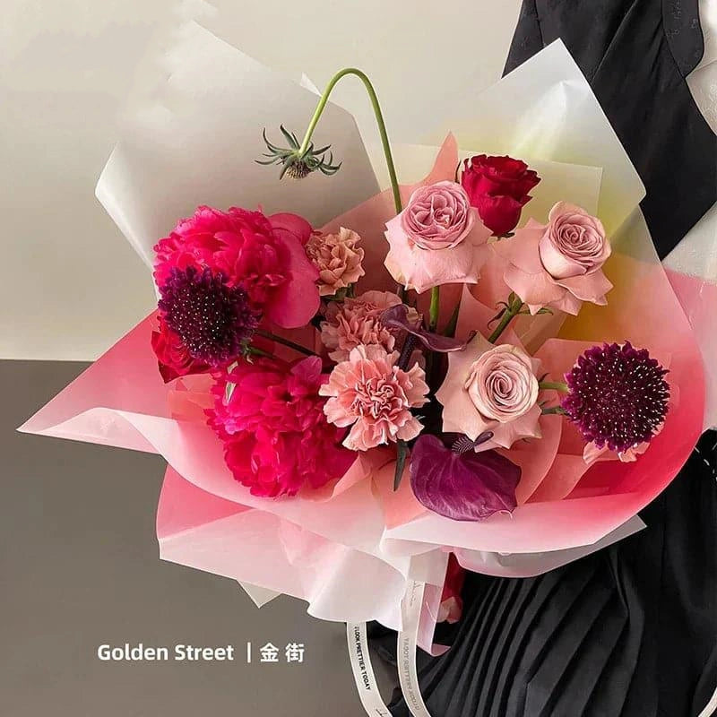 Candy Glass Flower Wrapping Paper