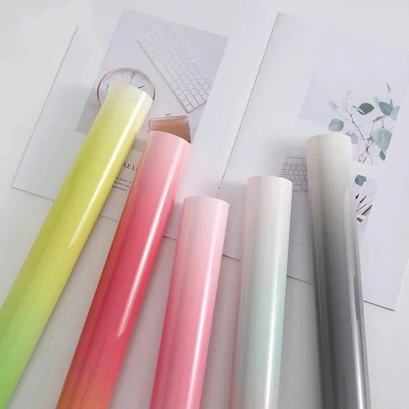 Candy Glass Flower Wrapping Paper