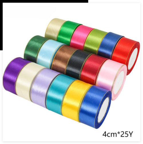 Solid-Color Ribbon — 4 cm, 25 Yards