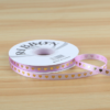 Gold-Stamped Heart Ribbon — 1 cm, 35 Yards