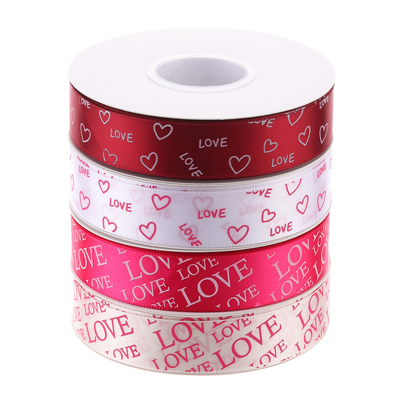 LOVE small heart flower wrapping ribbon