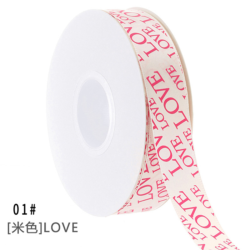 LOVE small heart flower wrapping ribbon