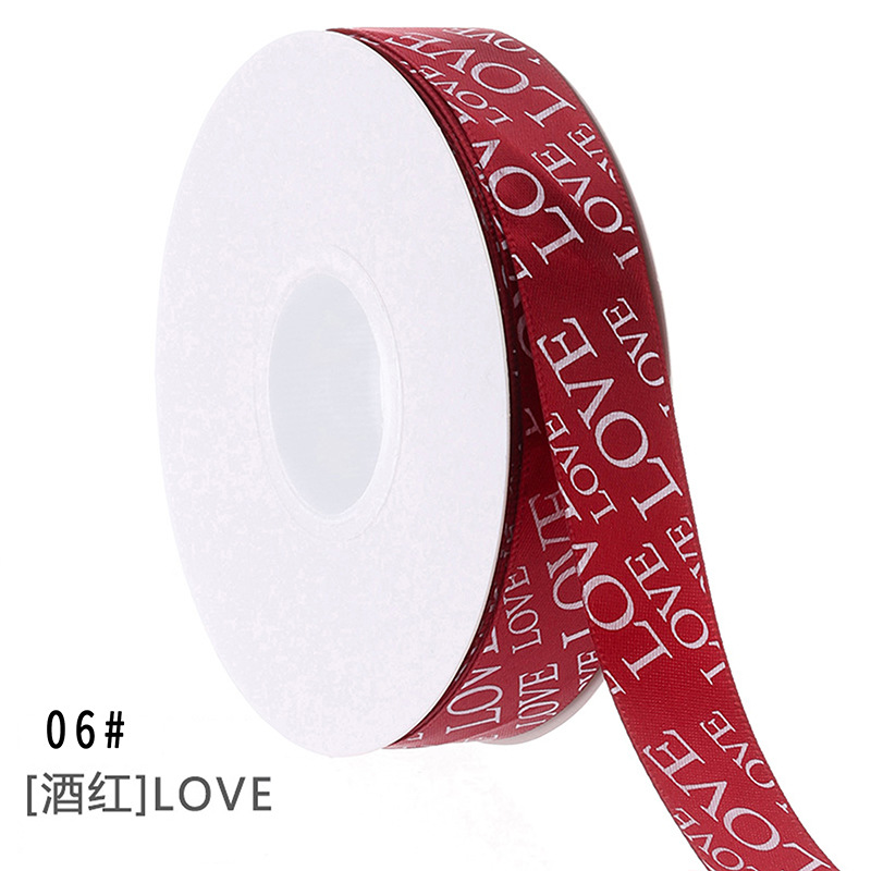 LOVE small heart flower wrapping ribbon