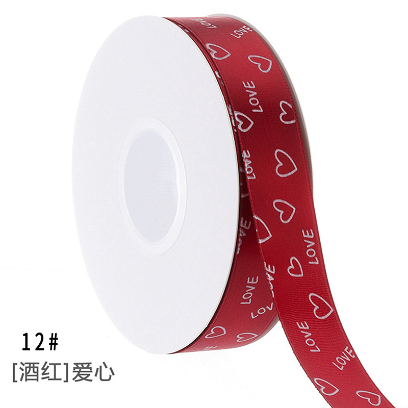 LOVE small heart flower wrapping ribbon