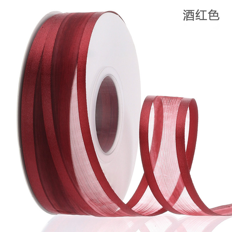 Soft yarn wide-brimmed chiffon ribbon