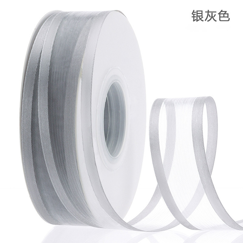 Soft yarn wide-brimmed chiffon ribbon