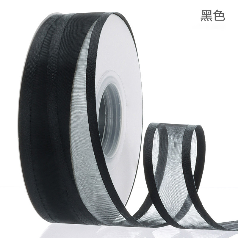 Soft yarn wide-brimmed chiffon ribbon