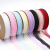 Lace trim ribbon polyester chiffon ribbon