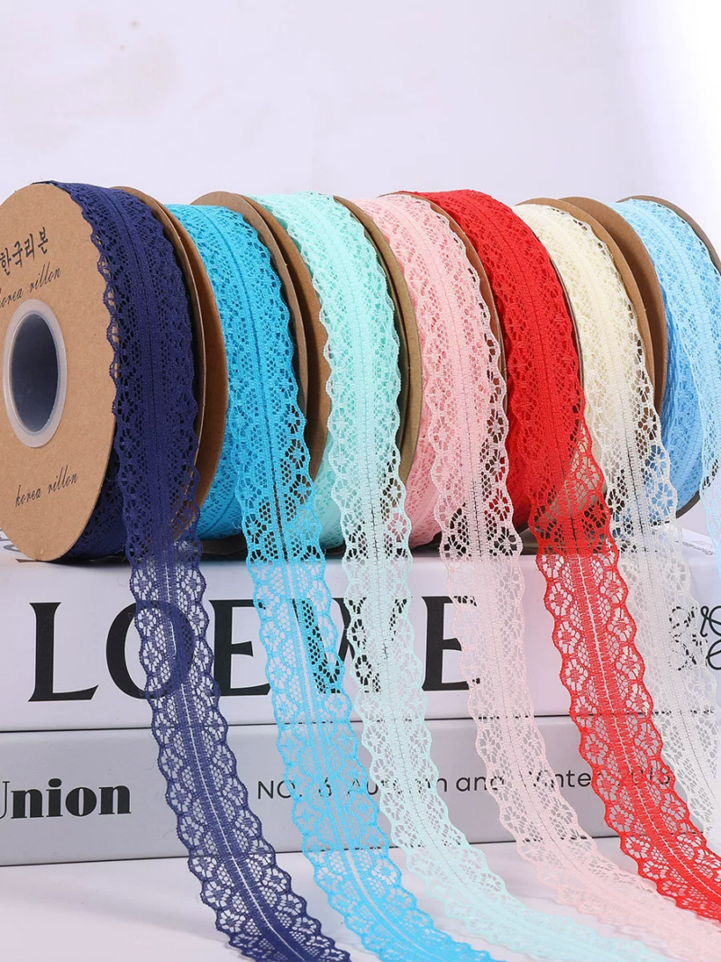 Lace trim ribbon polyester chiffon ribbon