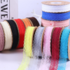Lace trim ribbon polyester chiffon ribbon