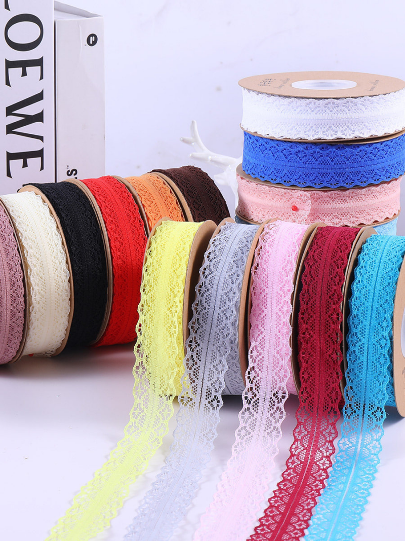 Lace trim ribbon polyester chiffon ribbon